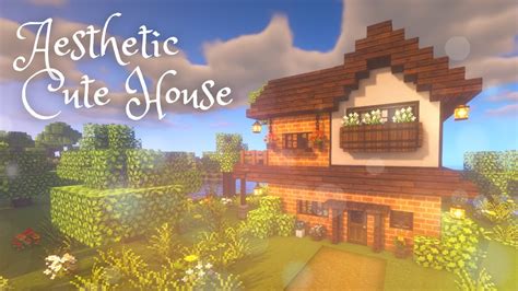 Minecraft How To Build An Aesthetic Cute House Mizunos Craft Texture Pack YouTube