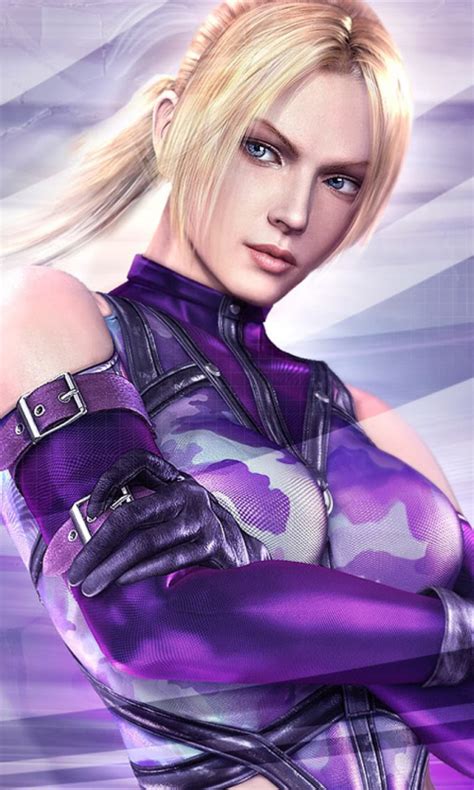 Mobile Wallpaper Nina Williams Tekken 5 Tekken Blue Eyes Glove