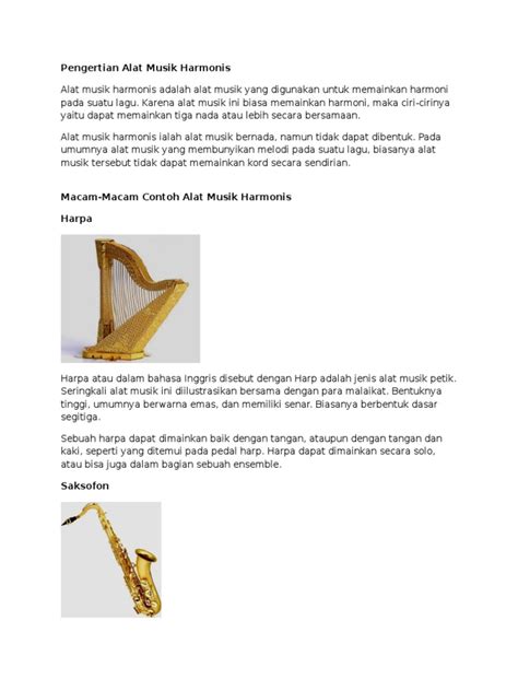 Ansambel harmonis ansambel harmonis ini merupakan alat musik yang digunakan berfungsi untuk dapat memainkan melodi lagu serta juga mengatur nah itulah penjelasan mengenai pengertian musik ansambel, jenis, cara dan contohnya, semoga apa yang dijelaskan diatas dapat bermanfaat. Alat Musik Harmonis Dan Pengertian