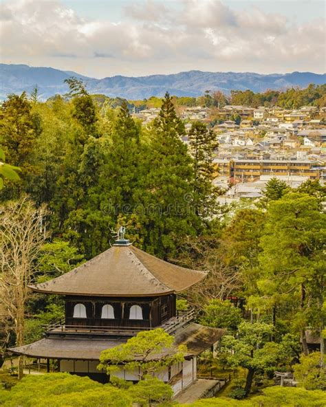 Aerial View Traditional District Of Kyoto Japan Stock Photo Image Of
