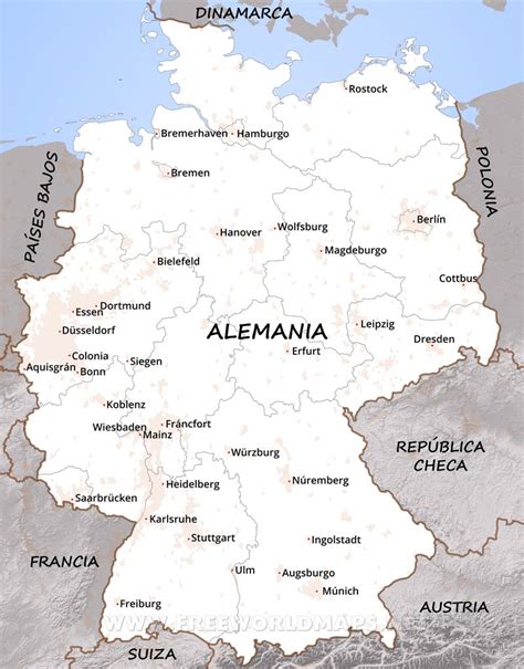 Mapa De Alemania