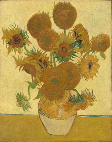Vincent Van Gogh Sunflowers Ng3863 National Gallery London