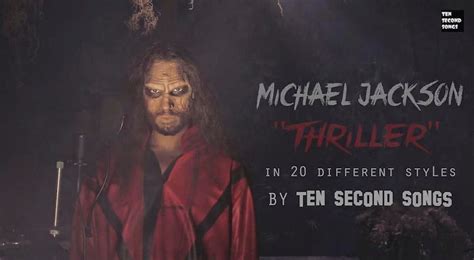 Michael Jackson Thriller Ten Second Songs 20 Style Halloween Cover