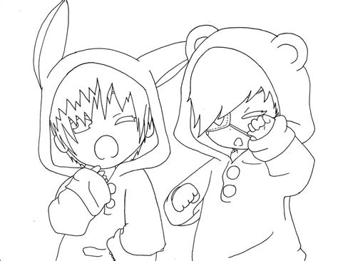 Anime Couple Coloring Pages At Free