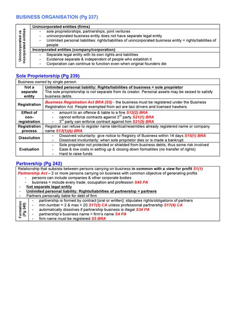 Law 4 And 5 Business Organisation Business Organisation Pg 237