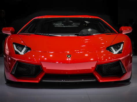 Wallpaper Lamborghini Aventador Lamborghini Sports Car Supercar Red