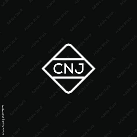 Cnj Letter Design For Logo And Iconcnj Monogram Logovector