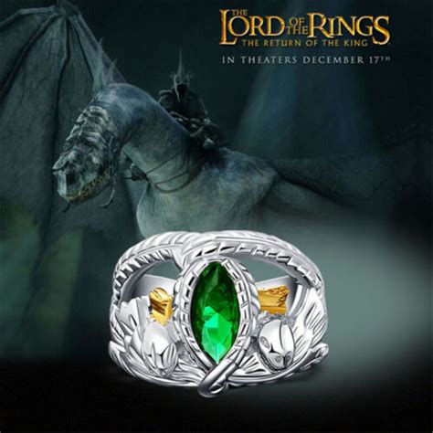 Lord Of The Rings Aragorns Ring Of Barahir Ring 925 Sterling Silver