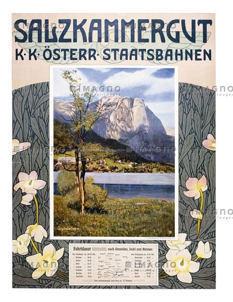 Salzkammergut Salzkammergut Österreich Und Plakat