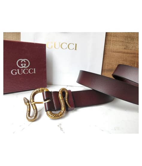Widest selection of new season & sale only at lyst.com.au. Gucci Brown Leather Casual Belt: Buy Online at Low Price ...