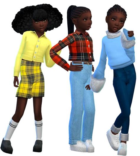 Kid Clothing Pack Glorianasims4 On Patreon In 2021 Kids Outfits