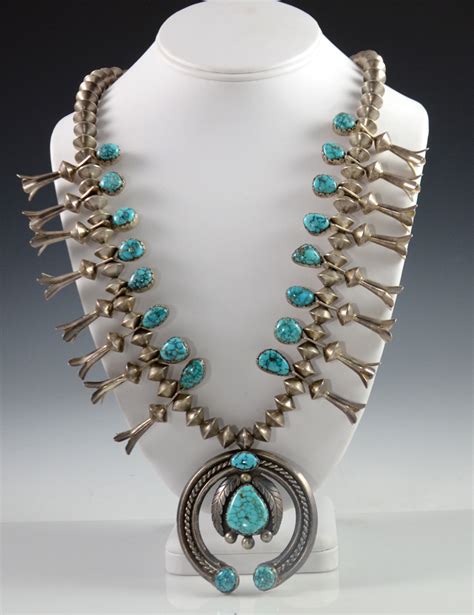 Carl Luthey Turquoise Squash Blossom Necklace Hoel S Sedona
