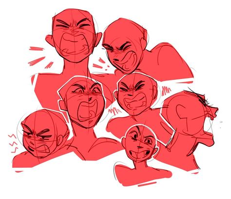 Facefacial Expressions Ragemad Drawing Expressions Art Reference