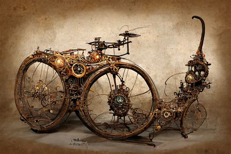 Steampunk Bicycles Generated By Midjourney On Behance