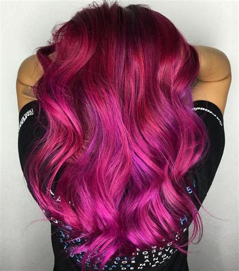 20 Unboring Styles With Magenta Hair Color Magenta Hair Colors