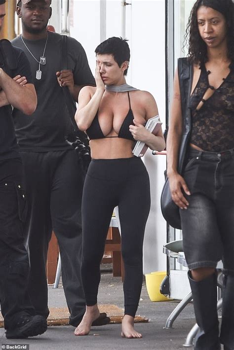 Kanye West S Busty Wife Bianca Censori Turns Heads With Very Revealing Nude Top Daily Mail