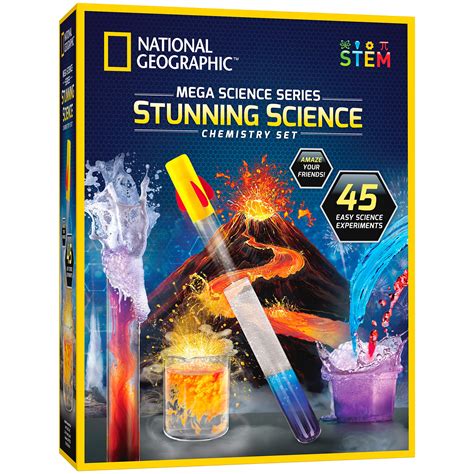 Buy National Geographic Stunning Chemistry Set Mega Science Kit With