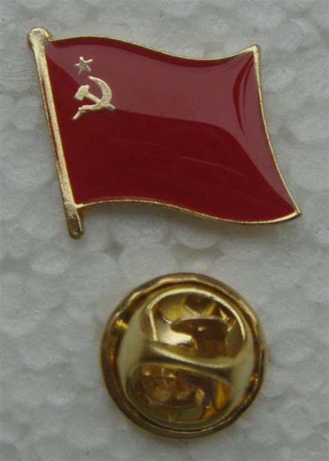 GBP Vintage Ussr Cccp Soviet National Flag Lapel Pin Ebay Collectibles In Flag