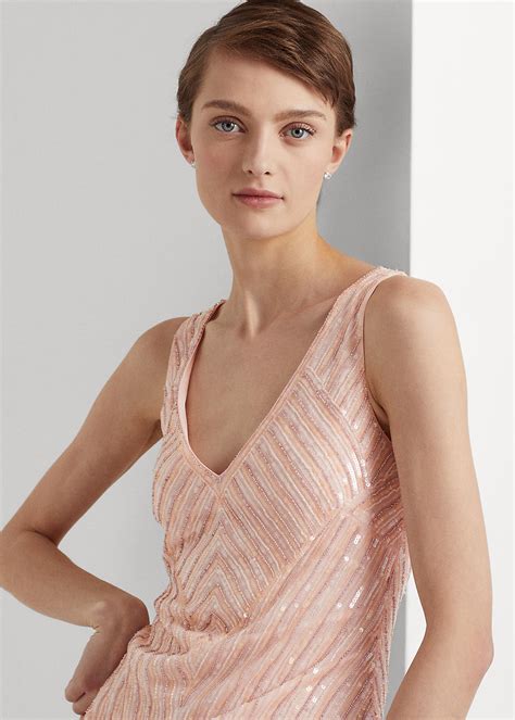 Beaded Tulle Gown For Women Ralph Lauren® Uk