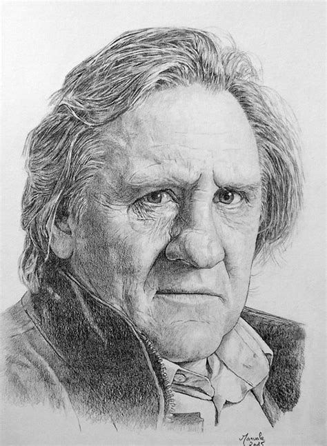 Gérard Depardieu By Manvale Lart Du Portrait Portrait Sketches