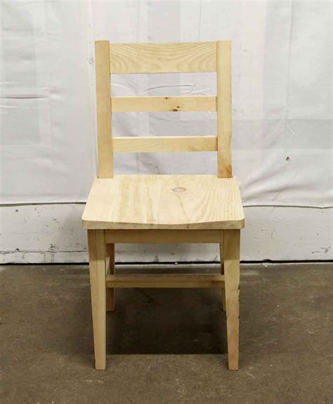 New Unfinished Natural Stain Wood Chair Olde Good Things