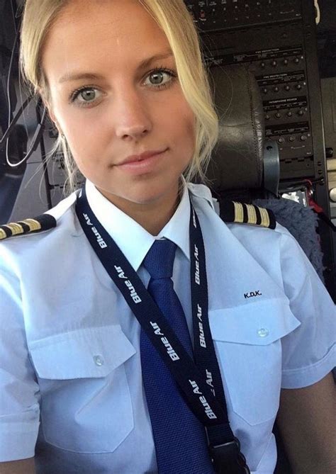 Female Pilot In Uniform Aviators Women