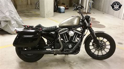 Harley Sportster 883 Iron Xl883n Lamellar Shock Cutout Painted Large