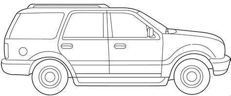 2000 Ford Expedition Suv Blueprints Free Outlines