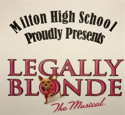 Legally Blonde The Musical Comes To Milton High School Milton Ma Patch