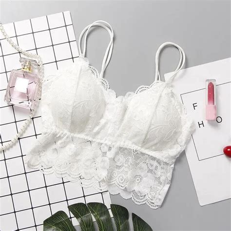 Sexy Lace Perspective Summer Thin Style Sleeveless Sling Boob Tube Tops Underwear Intimates For