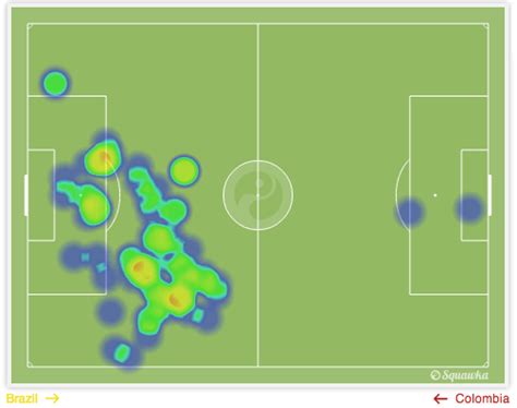 brazil s heat maps vs germany in world cup loss were embarrassing hilarious bleacher report