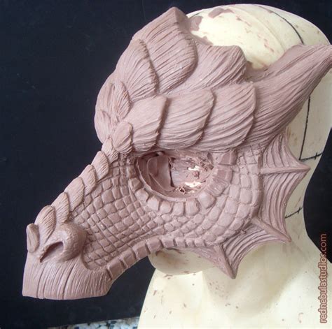 Dragon Mask Sculpture Timelapse Costuming Red Nebula Studios