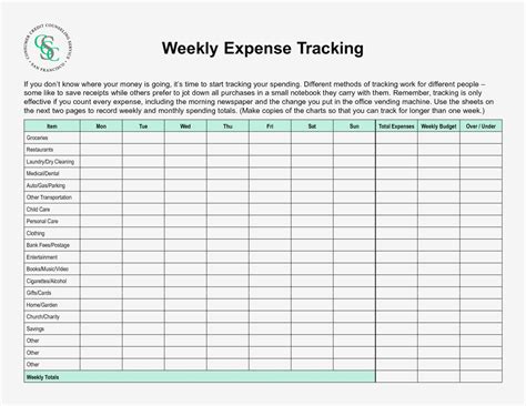 Free Printable Business Expense Sheet