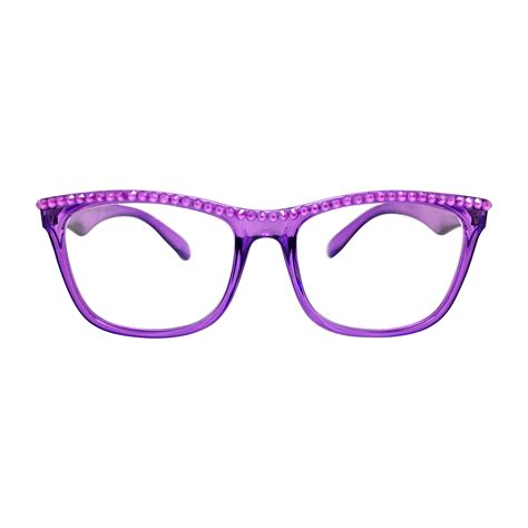 Medium Size Translucent Purple Reading Glasses With Electric Etsy Australia
