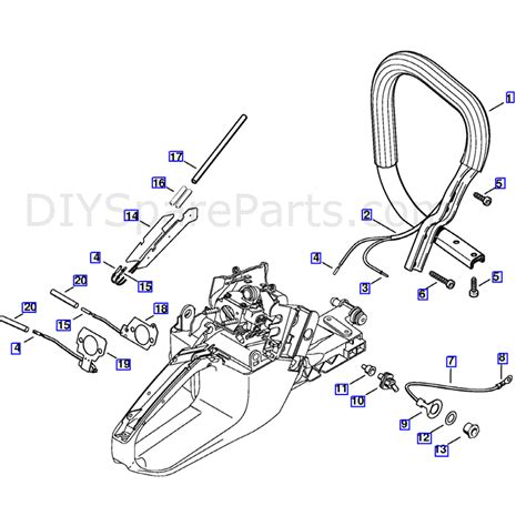 Stihl Ms 361 Chainsaw Ms361 Wvh Parts Diagram Heating