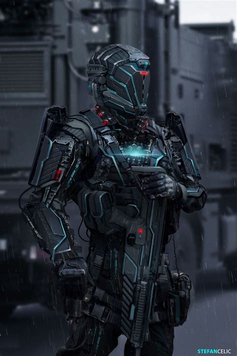 Futuristic Soldier Stefan Celic Futuristic Armour Armor Concept Sci Fi