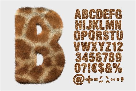 Giraffe Font Wild OpenType Alphabet Handmadefont Com