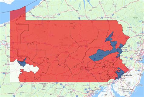 29 Pennsylvania Congressional Districts Map Maps Online For You