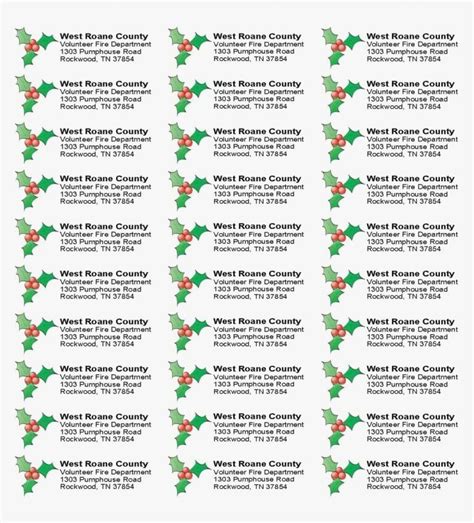 Avery Free Printable Christmas Labels