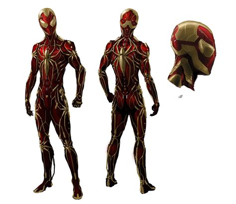 Artstation Iron Spider Concept Fan Art Guy Bourraine Jr