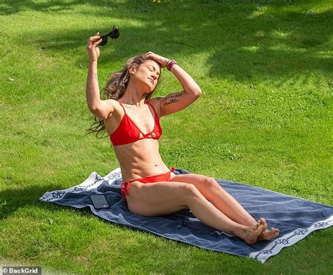 Katie Waissel Shows Off Her Athletic Physique In A Skimpy Red Bikini