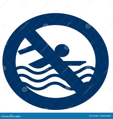 No Swimming Icon Stock Illustration Illustration Of Swimming 5312407
