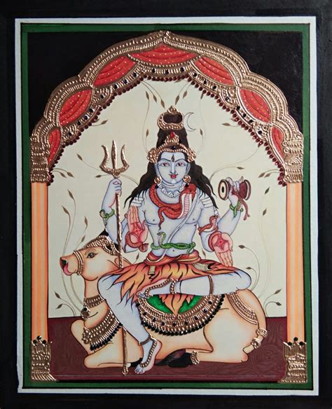 Shiva Indian Art 16x20 International Indian Folk Art Gallery