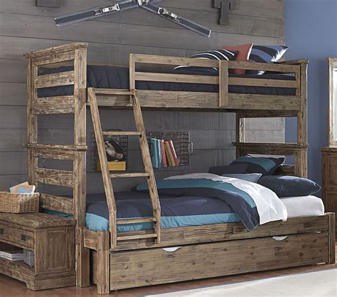 Twin Full Bunk Bed With Trundle Bedz King Twin Over Full Bunk Bed