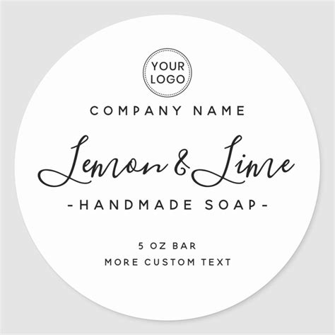 Elegant Product Label With Your Custom Logo All Colors Are