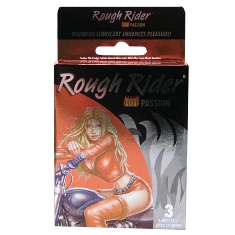 Rough Rider Hot Passion Lubricated Condoms 3 Pack