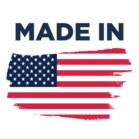 Made In Usa Flag Logo Transparent Png Stickpng