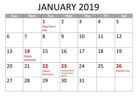 The company has more saga holidays seeks for new destinations and new experiences for the over 50s audience. January 2019 Calendar With Holidays | 2019 calendar ...