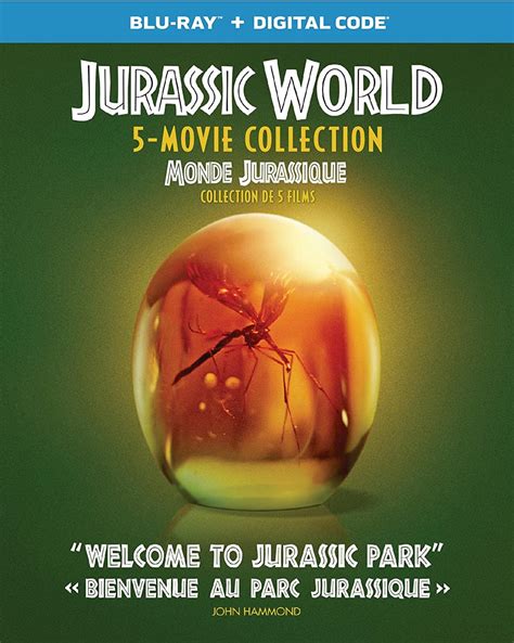 Jurassic World 5 Movie Collection Iconic Moments Line Look Blu Ray Digital