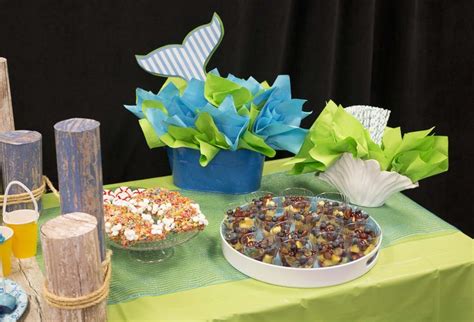 Ocean Themed Snack Display Ideas For Your Volunteer Meetings Oceancommotion Vbs2016 Ocean